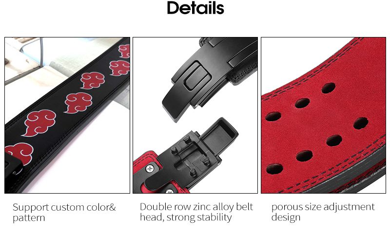 Cintura di sollevamento della cintura di powerlifting personalizzata Cintura di sollevamento della cintura di powerlifting personalizzata