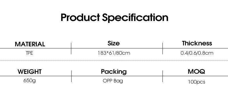 Tappetino yoga tpe sottile pieghevole all'ingrosso per viaggi Tappetino yoga tpe sottile pieghevole all'ingrosso per viaggi