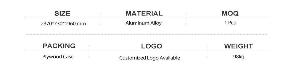 Riformatore Pilates semi elevato in lega di alluminio