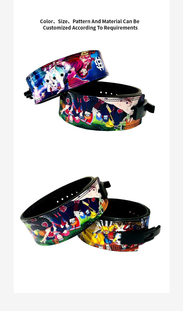 Nuova cintura di sollevamento pesi di stampa anime di arrivo