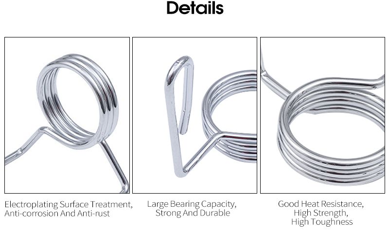 Clip per colletti di bloccaggio primaverile per barboniere di pesi con bilanciere Clip per colletti di bloccaggio primaverile per barboniere di pesi con bilanciere