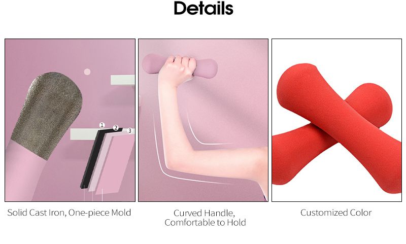 PVC Color Color Cast Iron Iron Hosso Subbell per donne