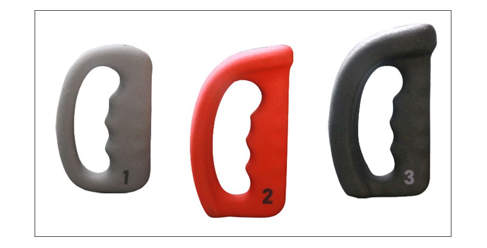 Mini manubri a forma di D in neoprene all'ingrosso per donne e bambini