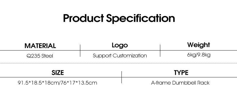 Un rack a forma di manubri Un rack a forma di manubri