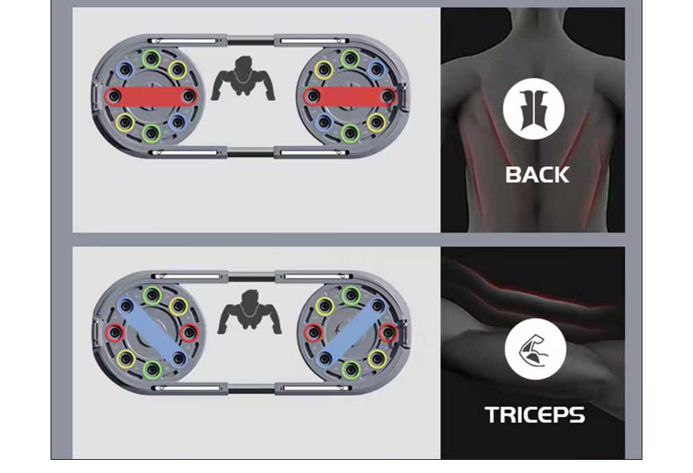 Scheda push-up regolabile Scheda push-up regolabile