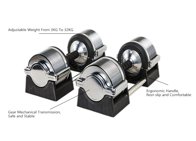 Manubri in acciaio puro elettroplati regolabili