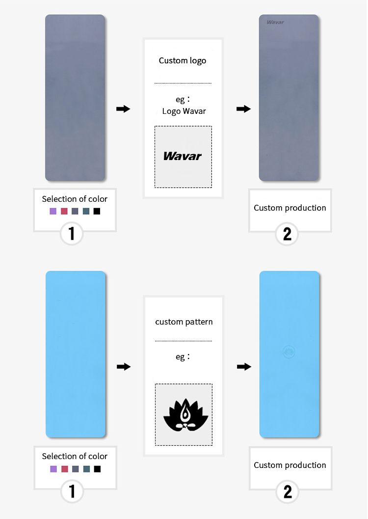 Tappetino da yoga in gomma PU ad alta densità con presa superiore per lo yoga caldo Tappetino da yoga in gomma PU ad alta densità con presa superiore per lo yoga caldo