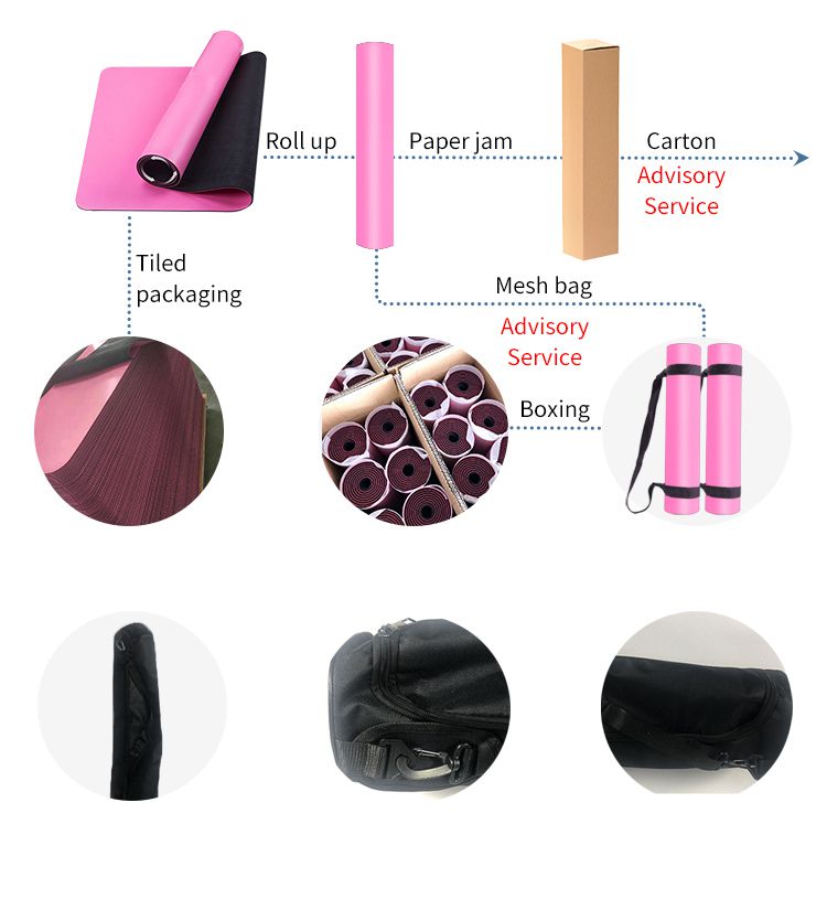 Tappetino da yoga in gomma PU ad alta densità con presa superiore per lo yoga caldo Tappetino da yoga in gomma PU ad alta densità con presa superiore per lo yoga caldo