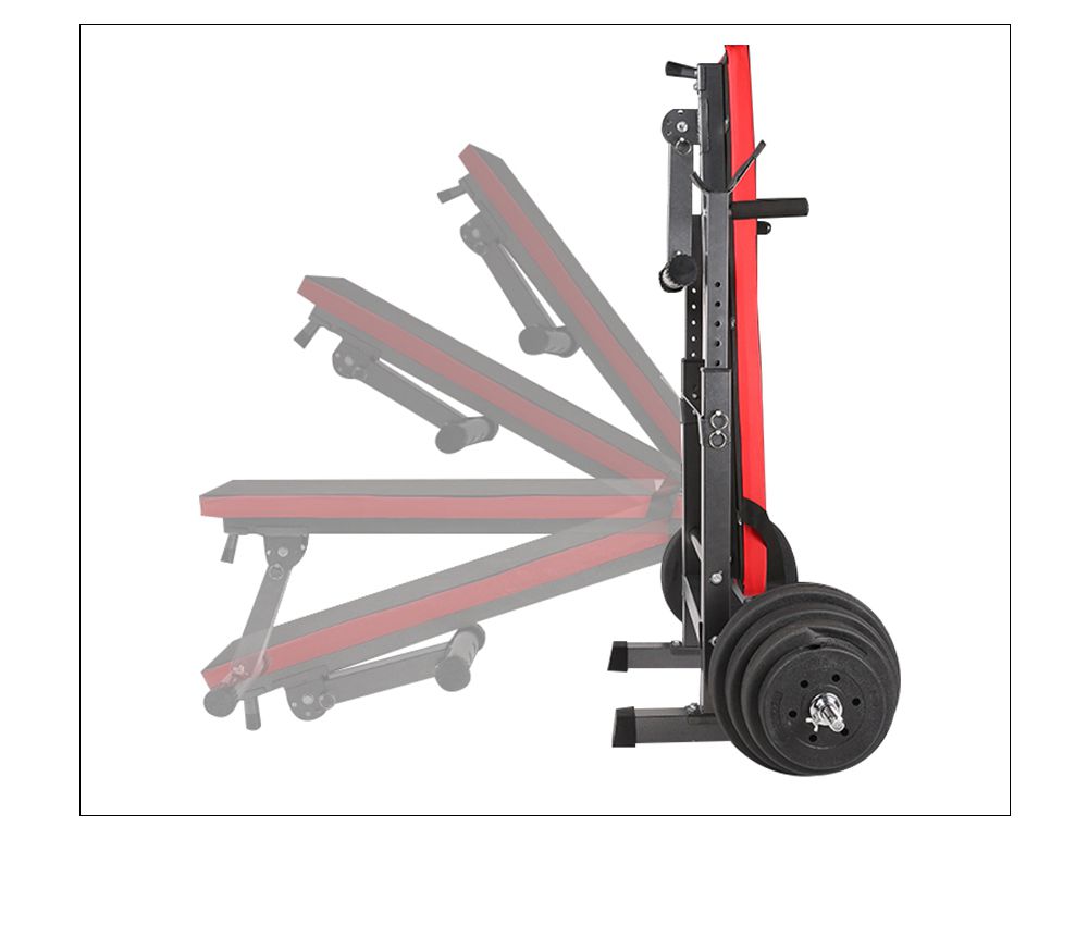 Banco rack a manubri pieghevole multifunzionale Banco rack a manubri pieghevole multifunzionale
