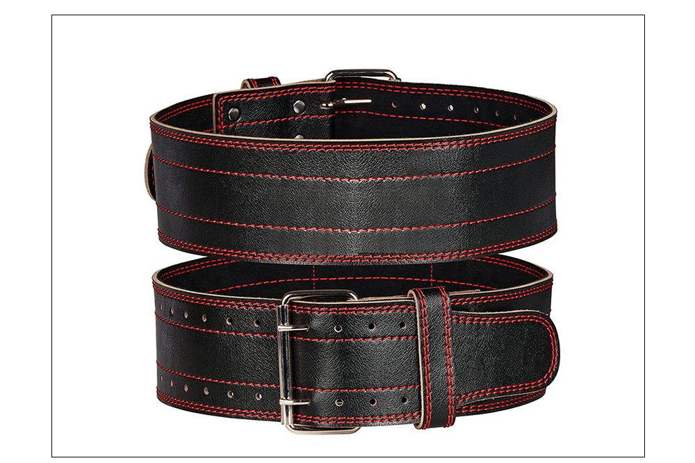 Cintura in pelle di sollevamento pesi in leva fitness