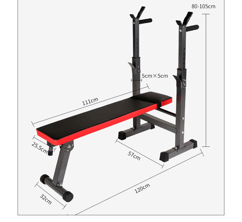 Banco rack a manubri pieghevole multifunzionale Banco rack a manubri pieghevole multifunzionale