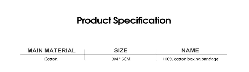 100% di bendaggio di boxe di cotone 100% di bendaggio di boxe di cotone