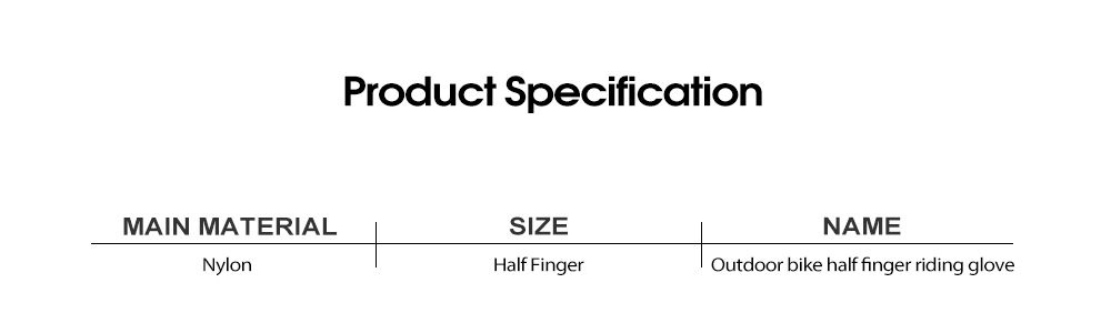 Bike esterno a mezzo dito Glove
