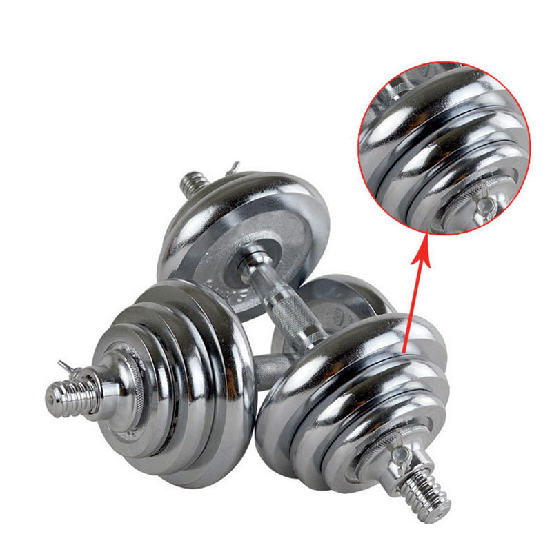 15 20 30 30 kg di elettroplate-dumbbell con scatola 15 20 30 30 kg di elettroplate-dumbbell con scatola