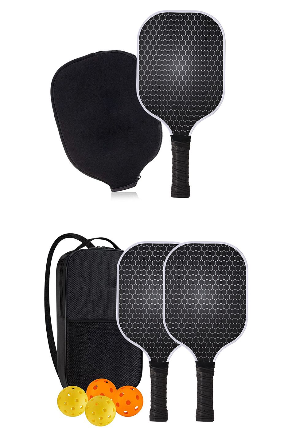 Carbon Fiber Pickleball Racket Set