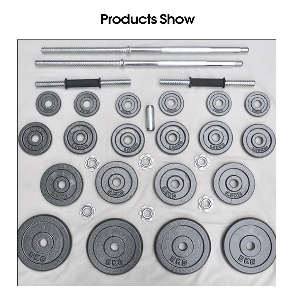 50 kg da 55 kg di pesi per bilanciere di manubri