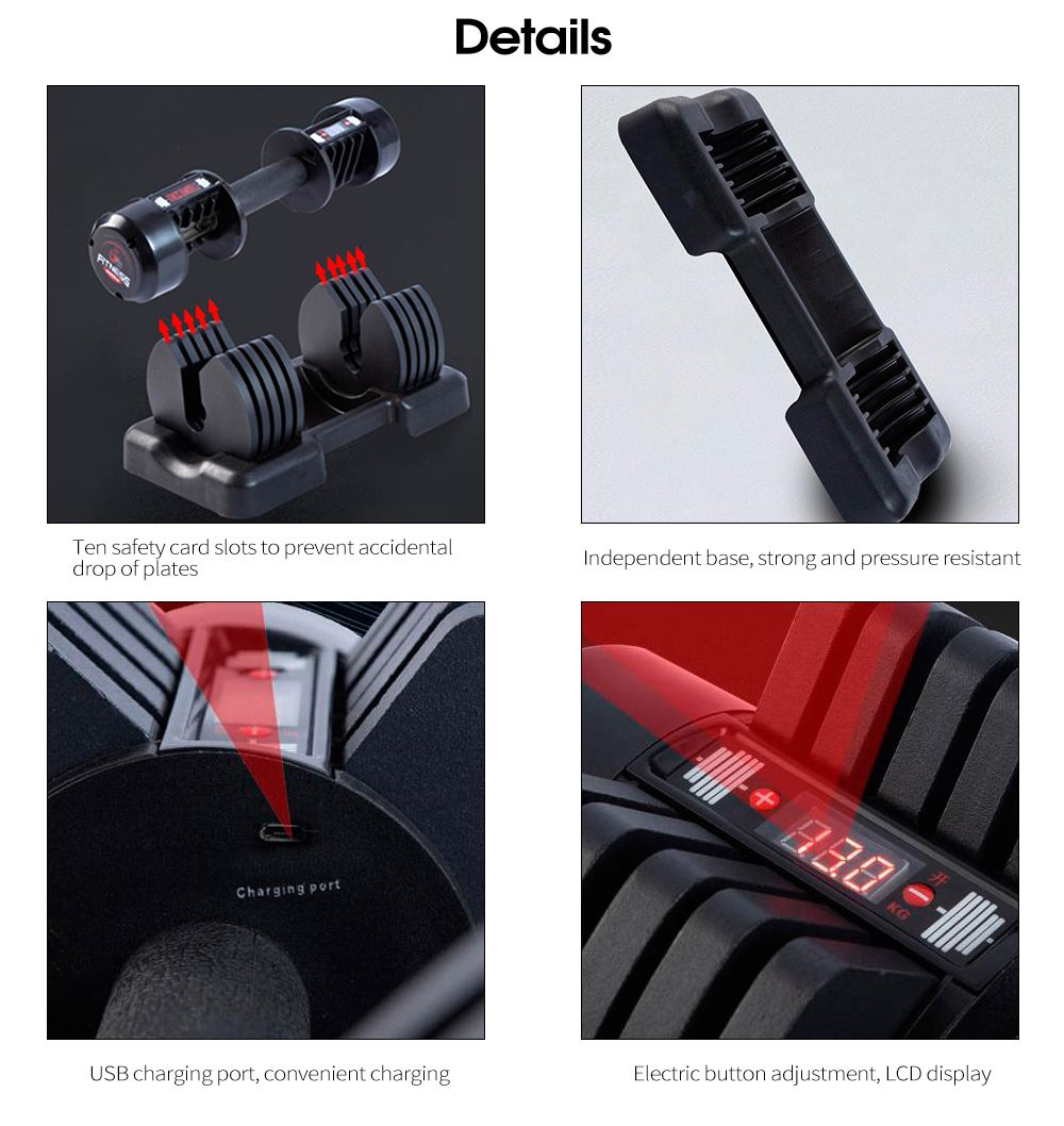 Set di manubri regolabile