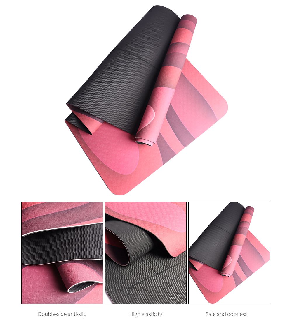 Tappetino da yoga a doppio lato laser