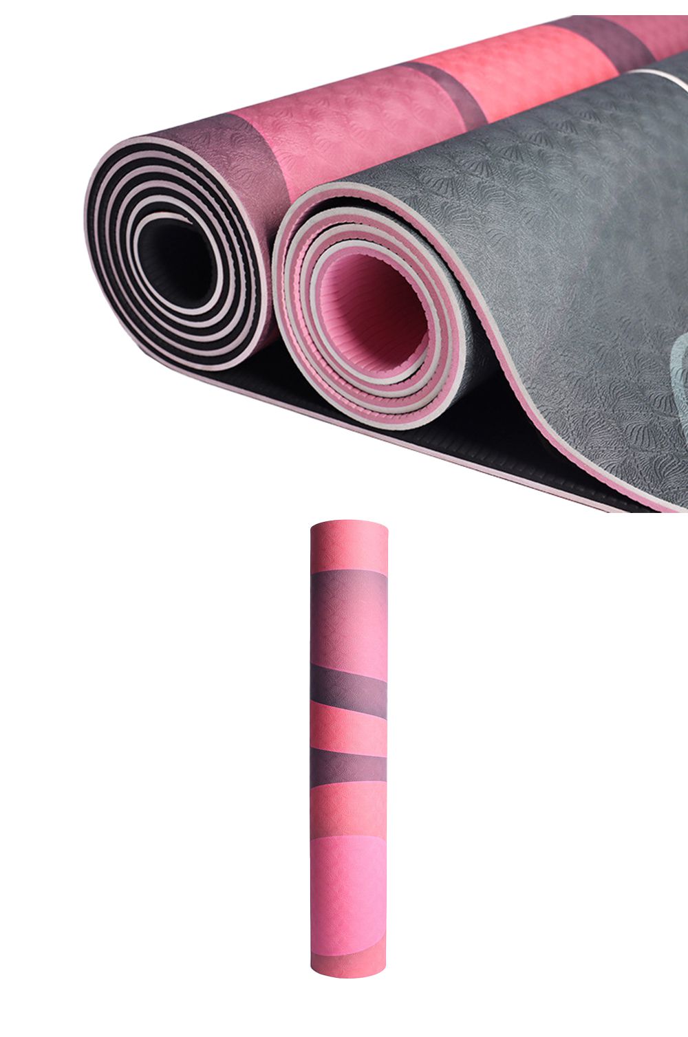 Tappetino da yoga a doppio lato laser