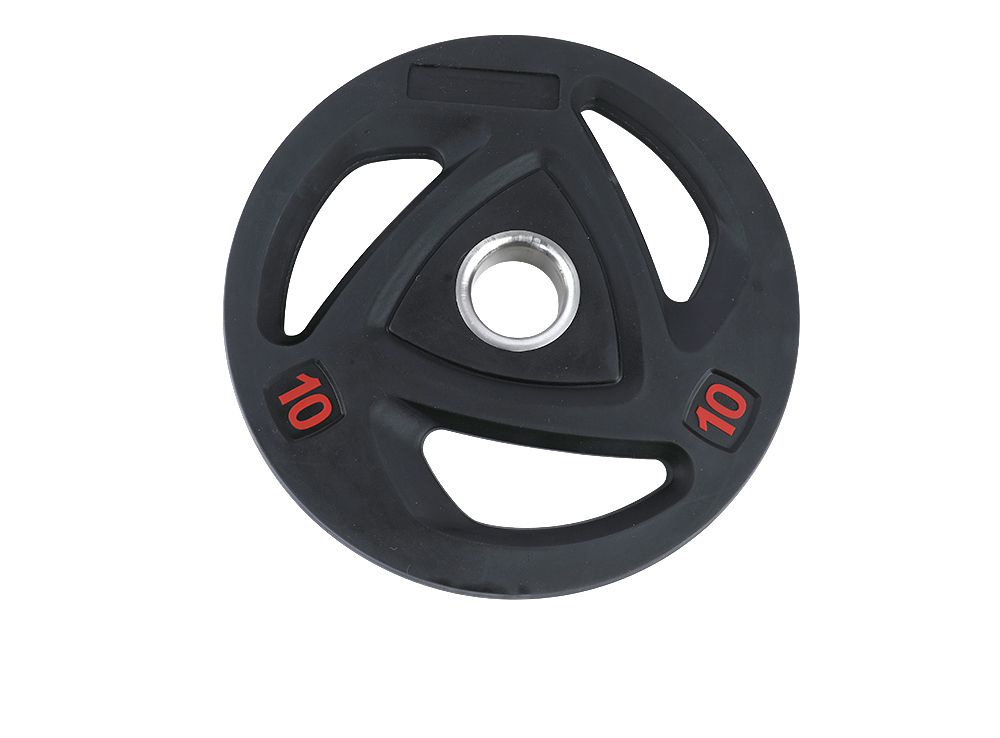 Piastra di peso con bilanciere arrotondato con 3 fori