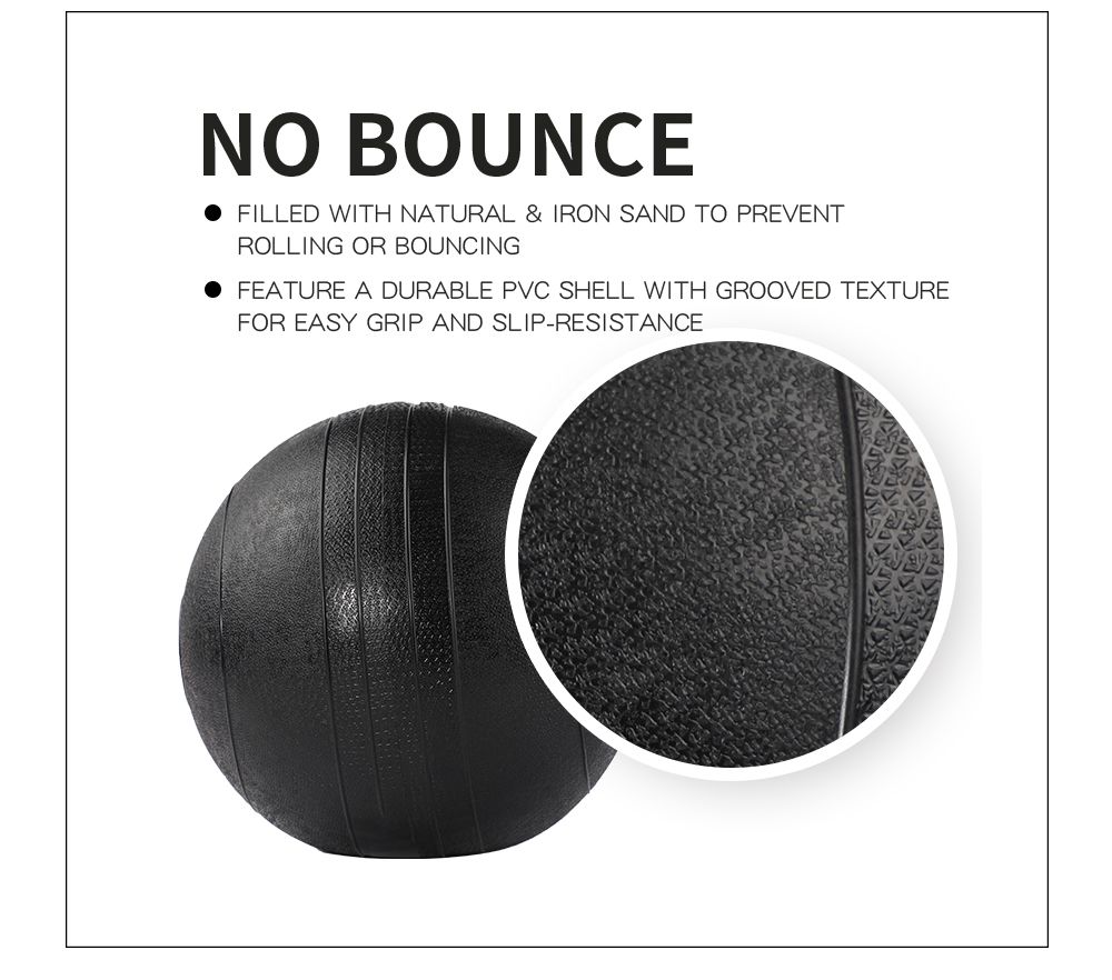 PVC Stone No Bounce Slam Ball Wall Medicine Ball