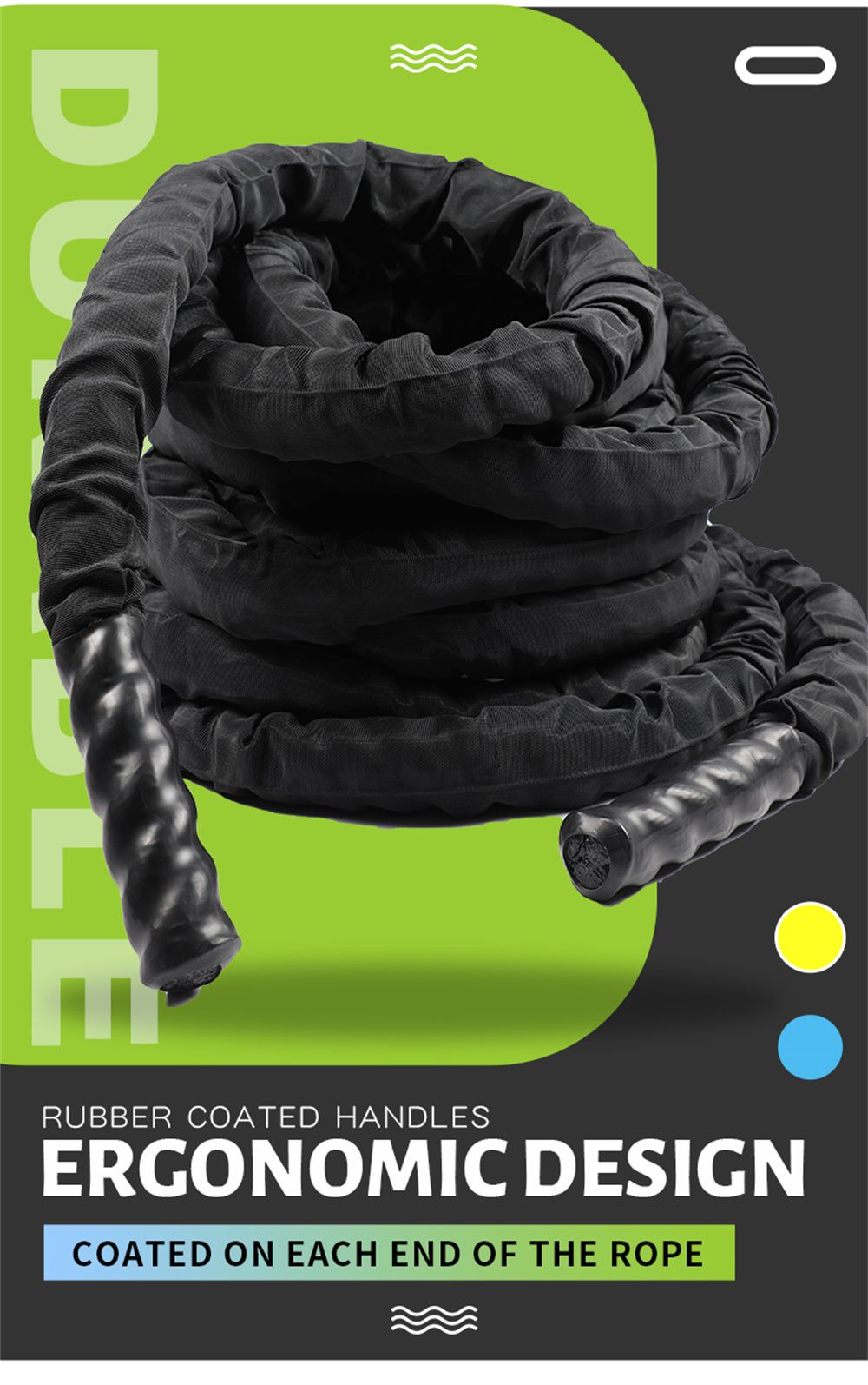 Battle Ropes Allenamento con manica protettiva