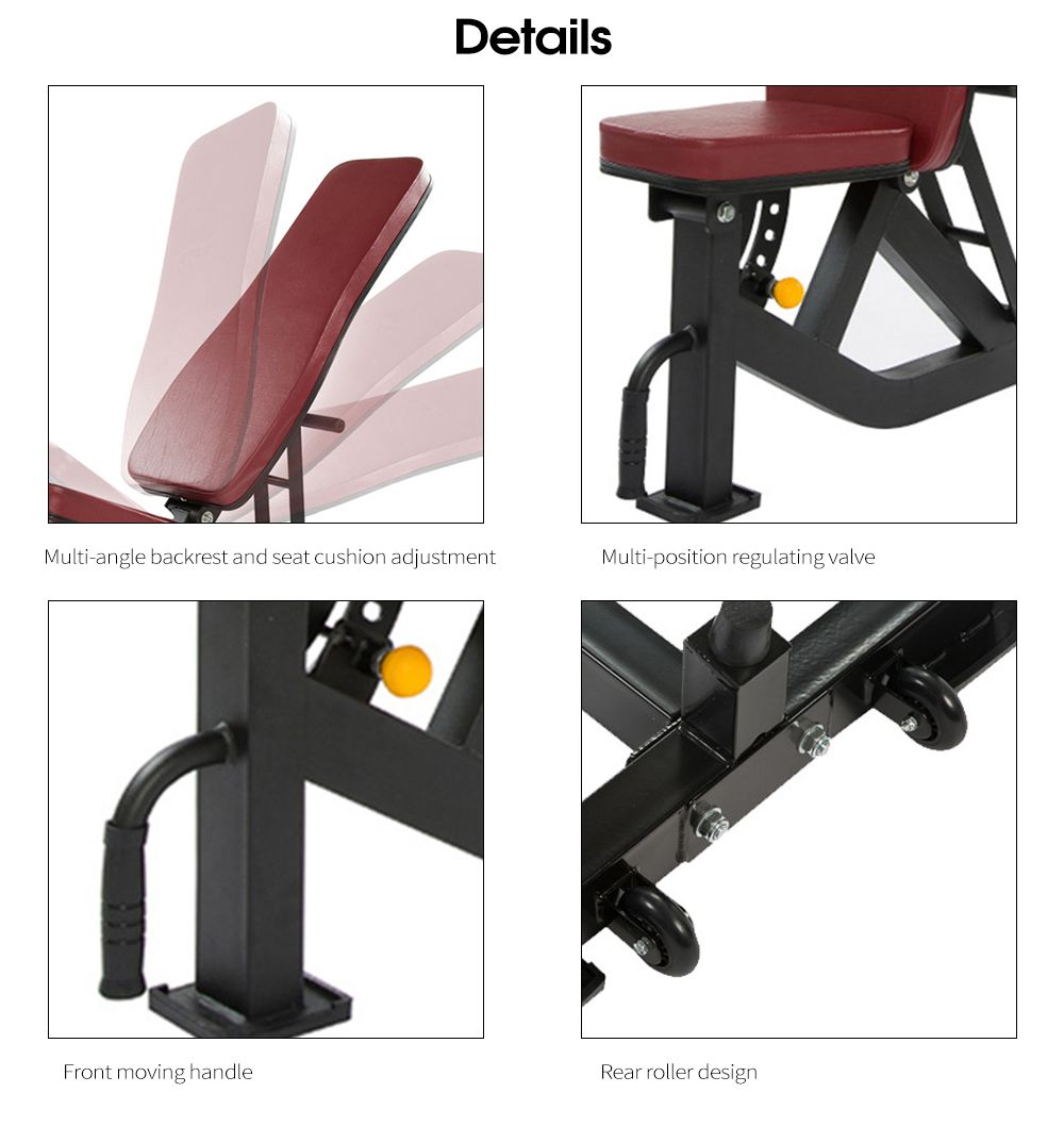 Panchina di manubri in pelle