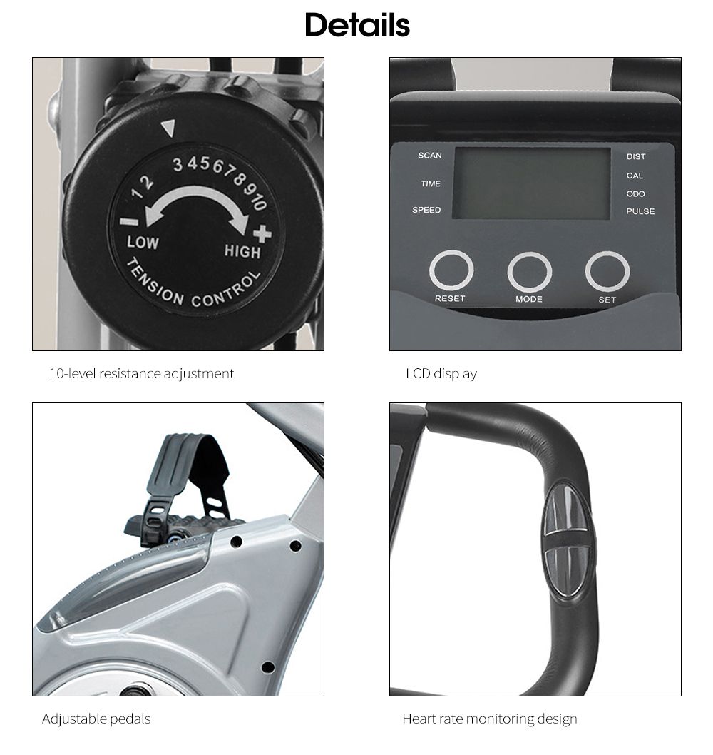 Bicicletta rotante pieghevole per casa