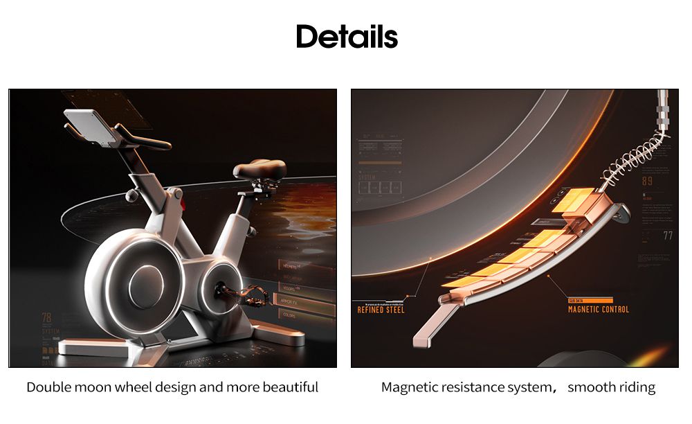 Bike rotante a controllo magnetico completamente chiuso