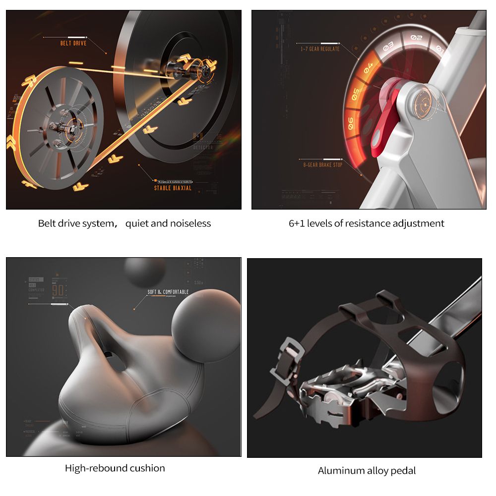 Bike rotante a controllo magnetico completamente chiuso