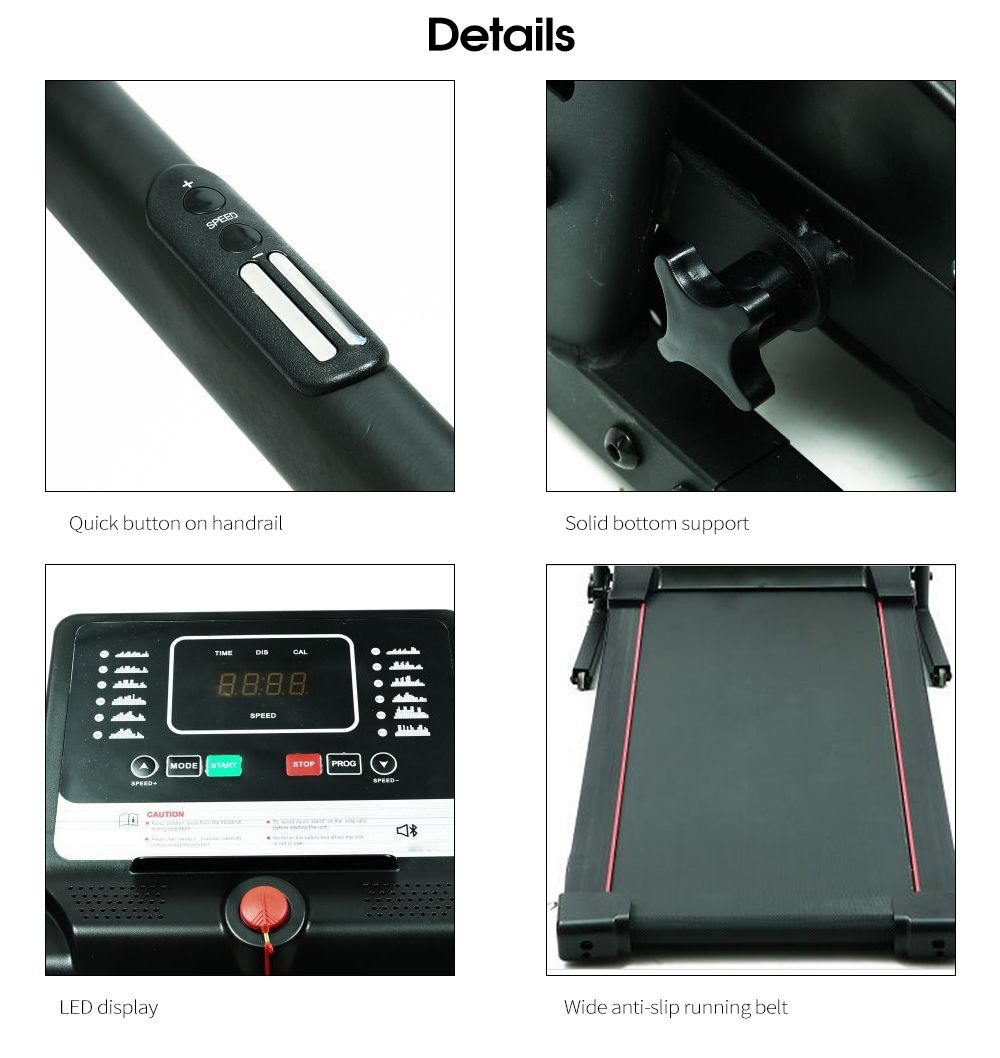 Macchina di fitness da jogging a camminata elettrica con display LCD