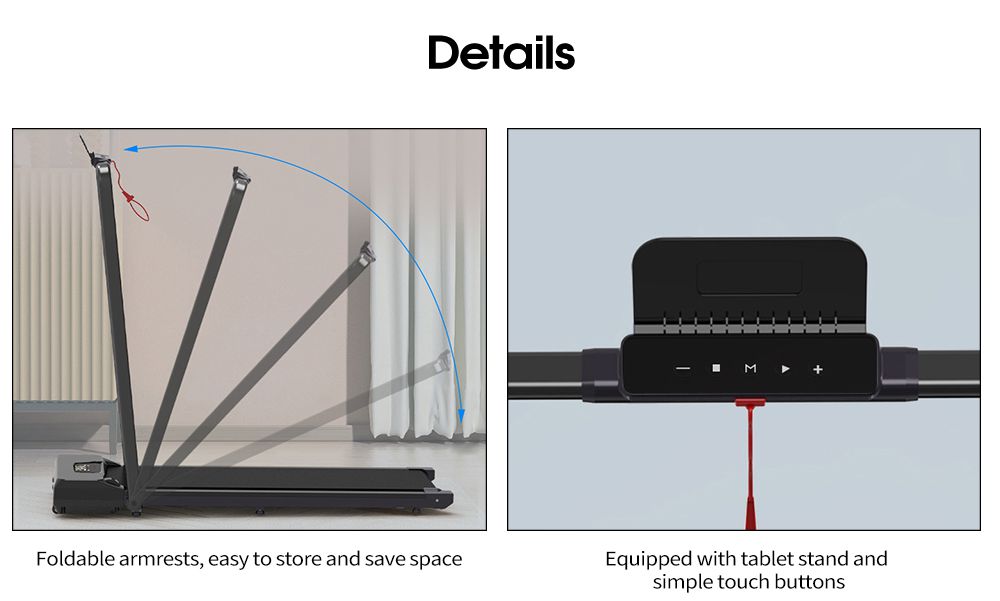 Tapis roulant di 2 in 1 pieghevole