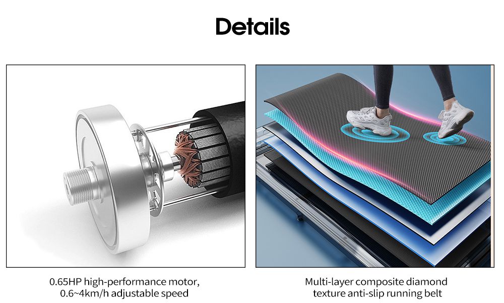 Tapis roulant portatile a piedi