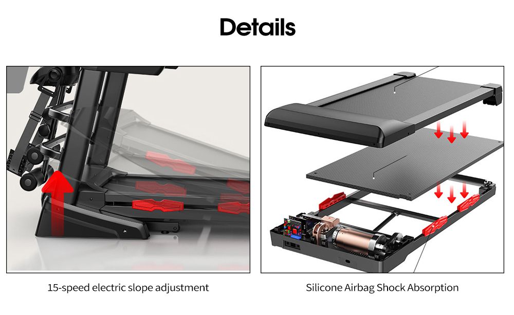 Tapis roulant semi-commerciale a piegatura rapida.