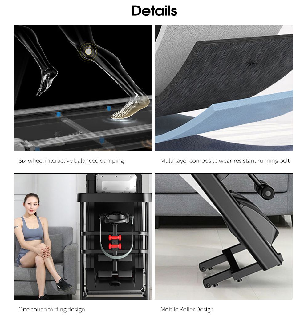 Fitness Piccolo pieghevole Faredmill House Homehold Minifunzionale Mini Elettrico Sport Attrezzature a piedi