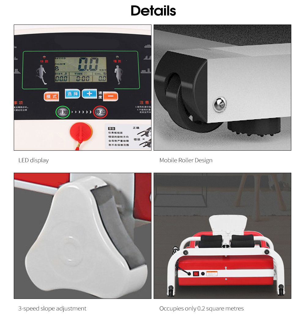 Casa Mini Trepis roulant Electric Maglie Electric Electric Run Macchina Cardio Trepisplo a tapis roulant