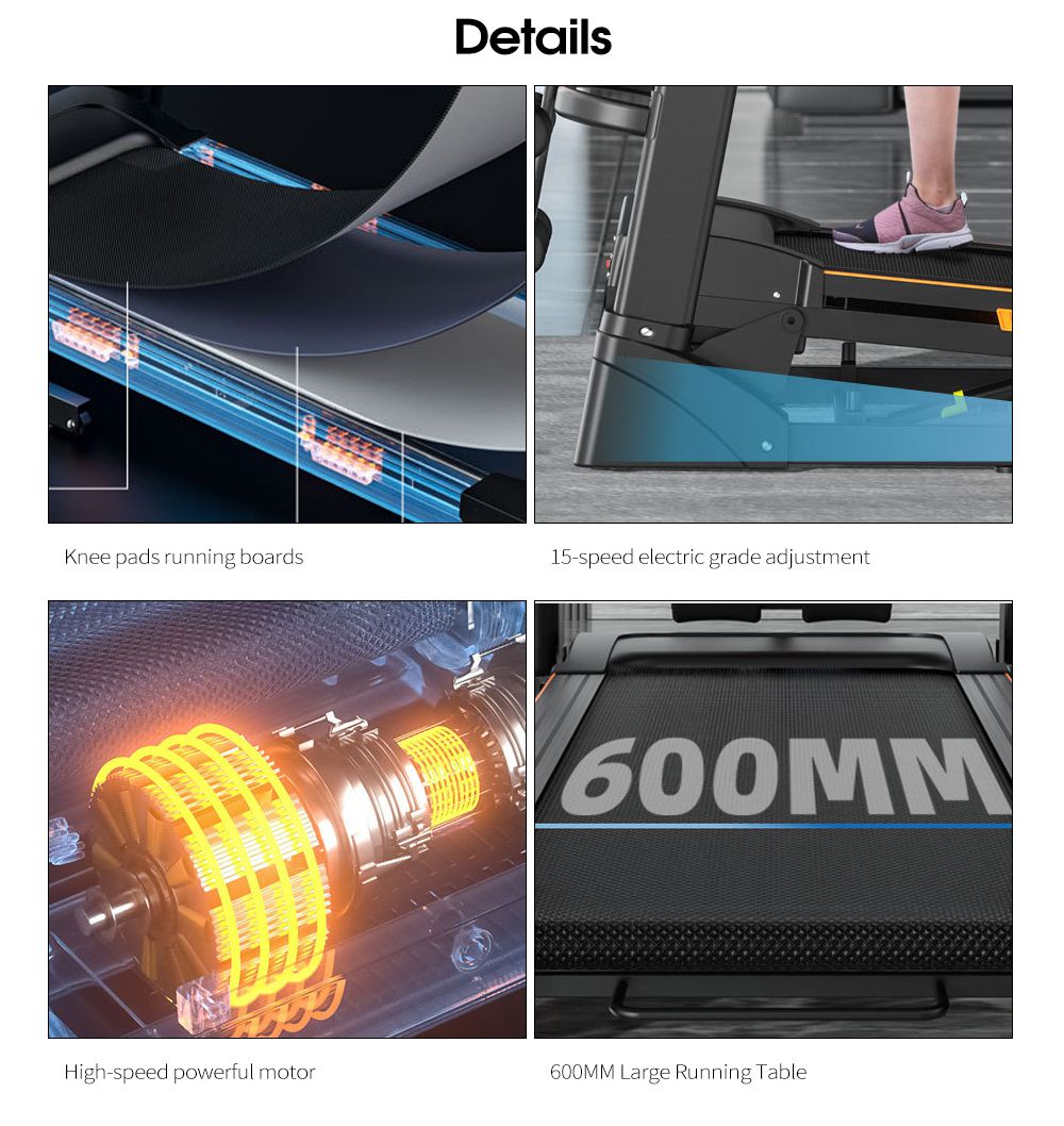 Trepisterra del tapis roulant multifunzionale del tapis roulant di tapis roulant di fitness intelligente elettronico Trepisterra del tapis roulant multifunzionale del tapis roulant di tapis roulant di fitness intelligente elettronico