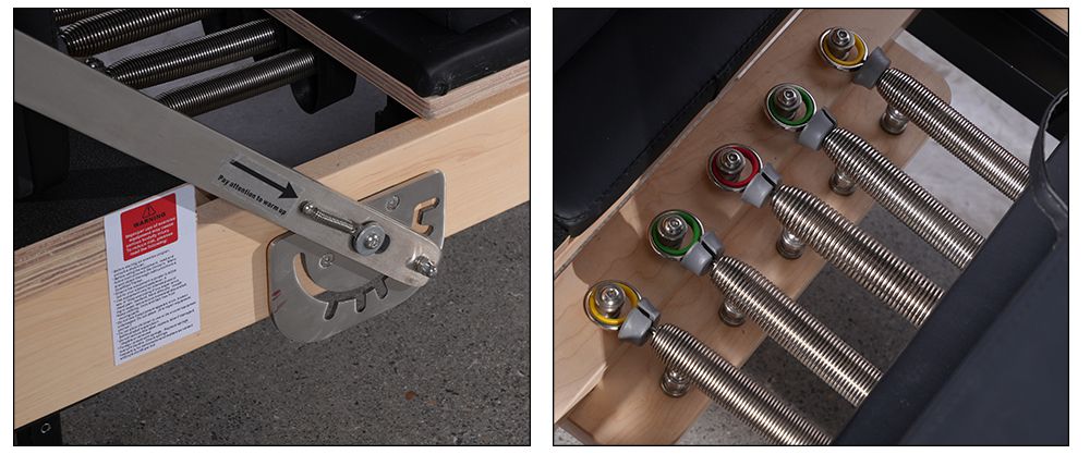 Mapero pieghevole Pilates Riformatore (altezza della gamba regolabile)