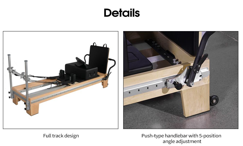 Maple Full Track Split Slider Pilates Reformer