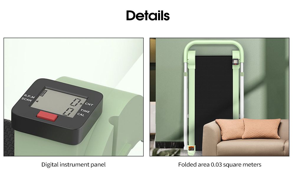 Tapis roulant di piega non potente.