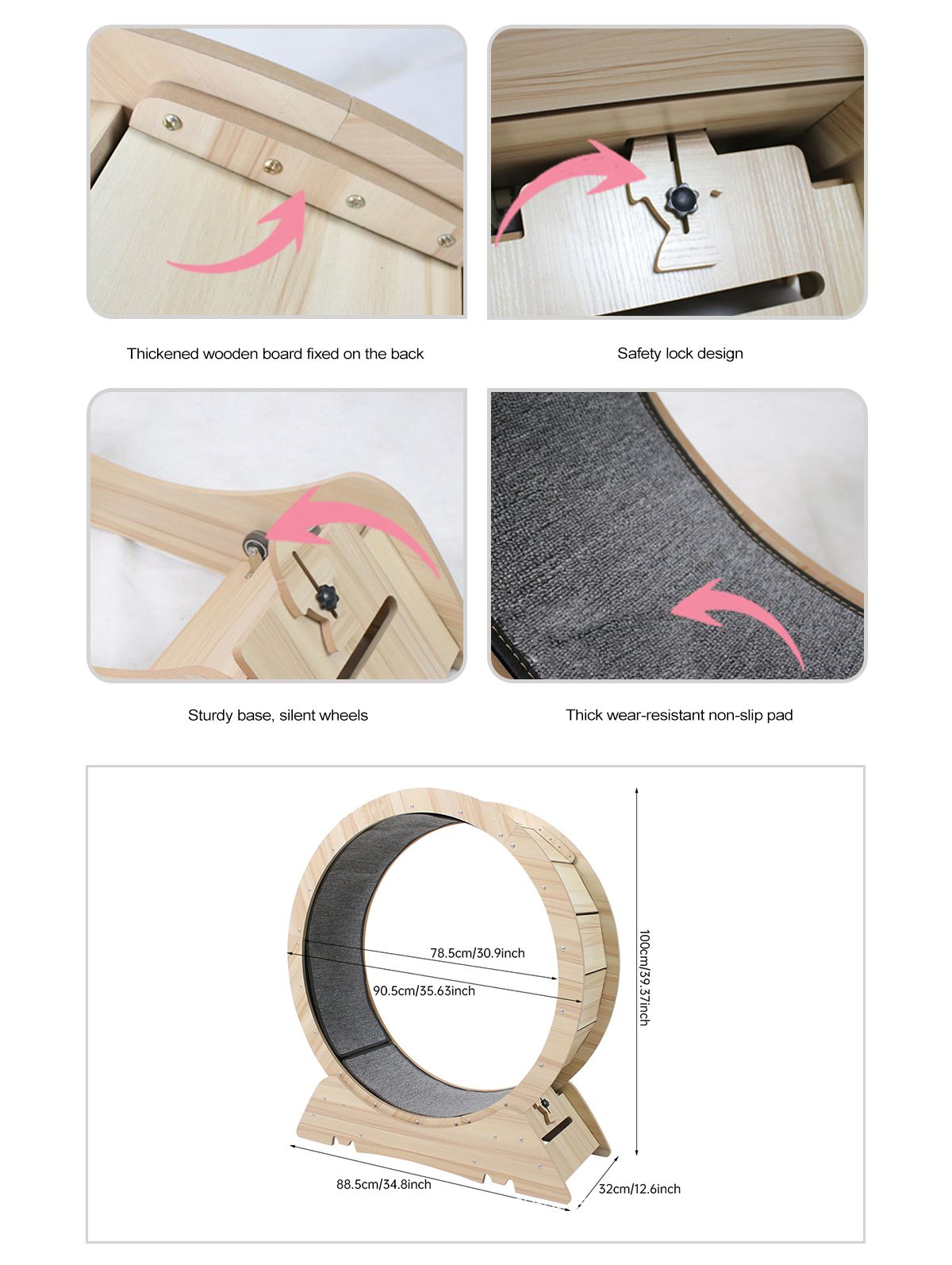 Tapis roulant per la ruota dell'esercizio gatto