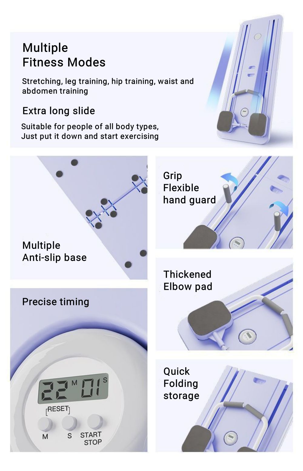 Scheda addominale PILATIS MULTIFUNZIONATA 5 in 1