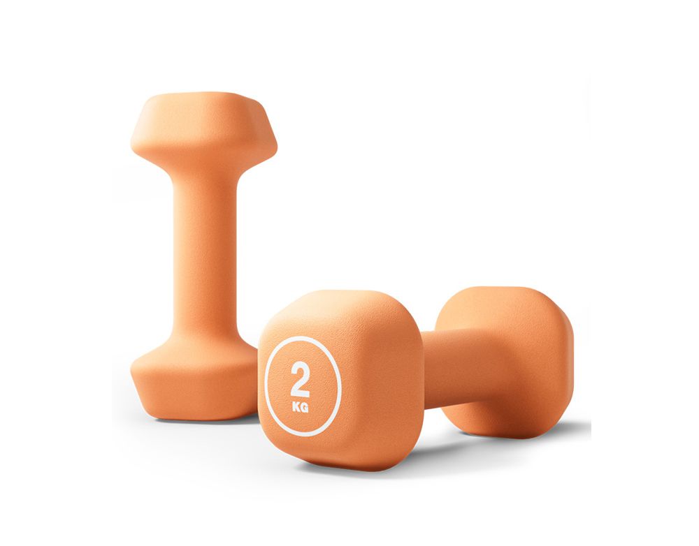 Dumbbell trapezoidale immerso in plastica