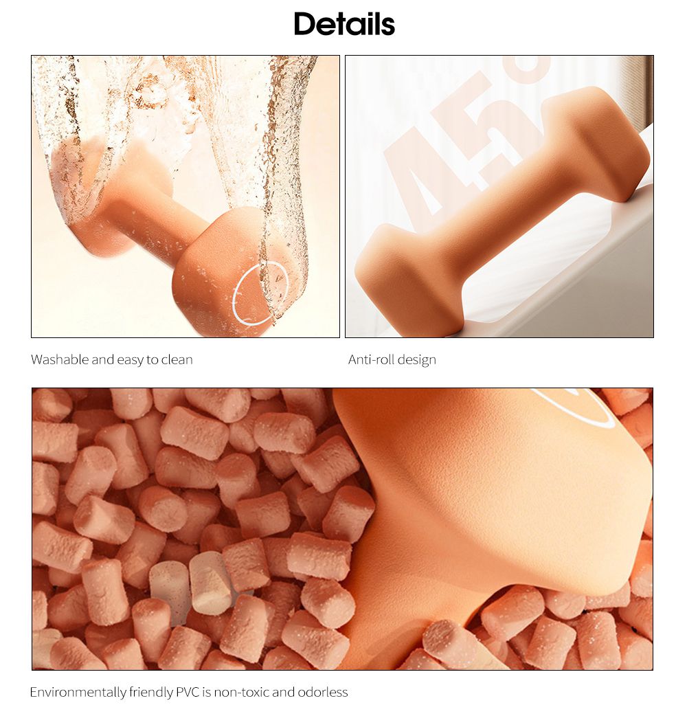 Dumbbell trapezoidale immerso in plastica