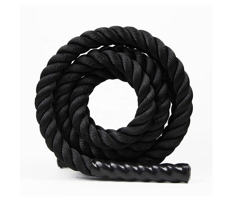 Allenamento in palestra Black Fitness Battle Ropes