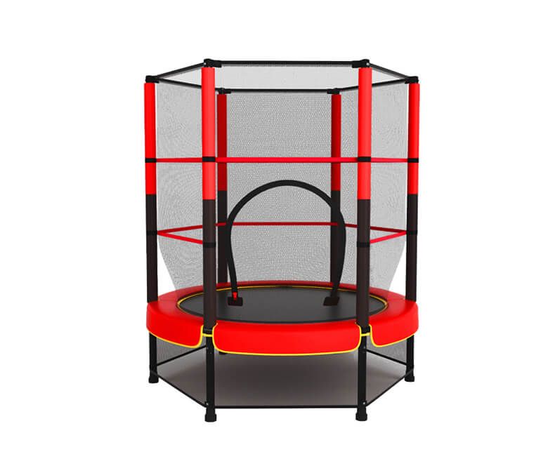 Trampolino rotondo da 55 pollici con rete di recinzione