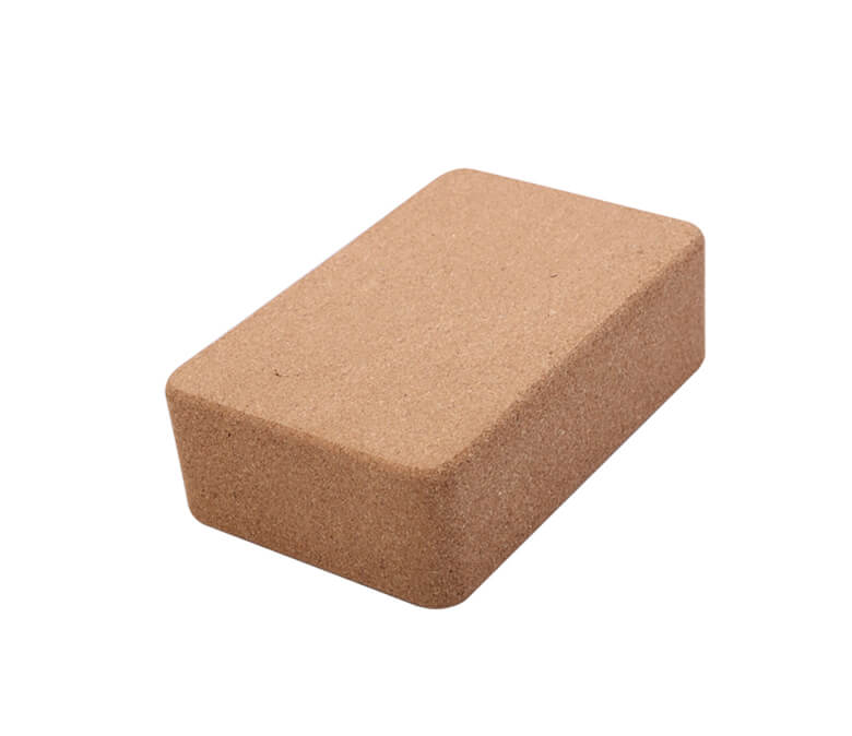 Blocco yoga di sughero naturale