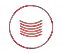 Hoop hula ponderato con massaggio bump