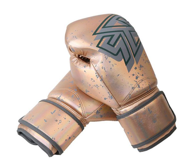 Guanti con fibbia in pelle finta