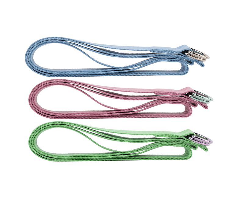 Cinturino da yoga a d-ring metallico
